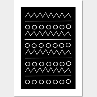 Cute black and white Pattern Posters and Art